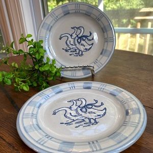 Gaggle of Geese 6in Plate Pair